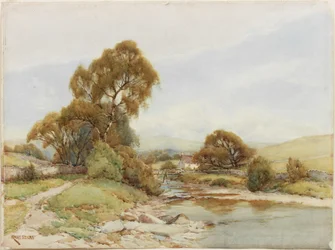 Eine Flusslandschaft